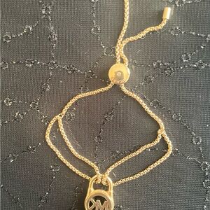 Michael Kors Gold Logo Charm Bracelet